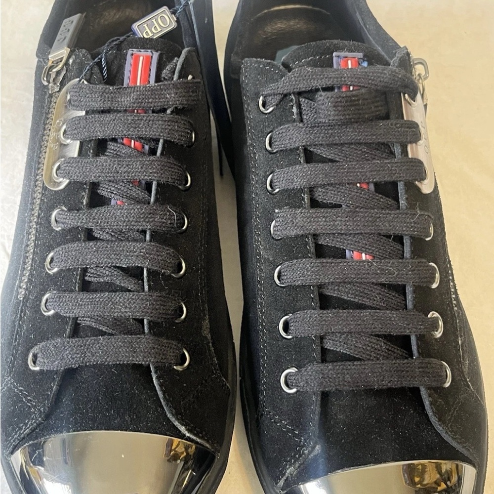 OPP France Genuine Cowhide Leather Luxury Sneakers, 9.5 - Picture 4 of 6